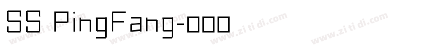 SS PingFang字体转换